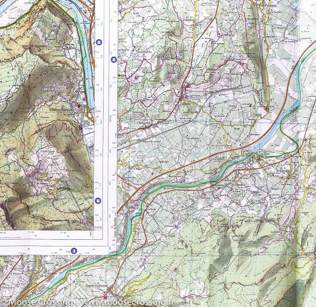 Carte IGN TOP 25 n° 3235 OT - Autrans & Gorges de la Bourne (PNR du Vercors, Alpes) - La Compagnie des Cartes