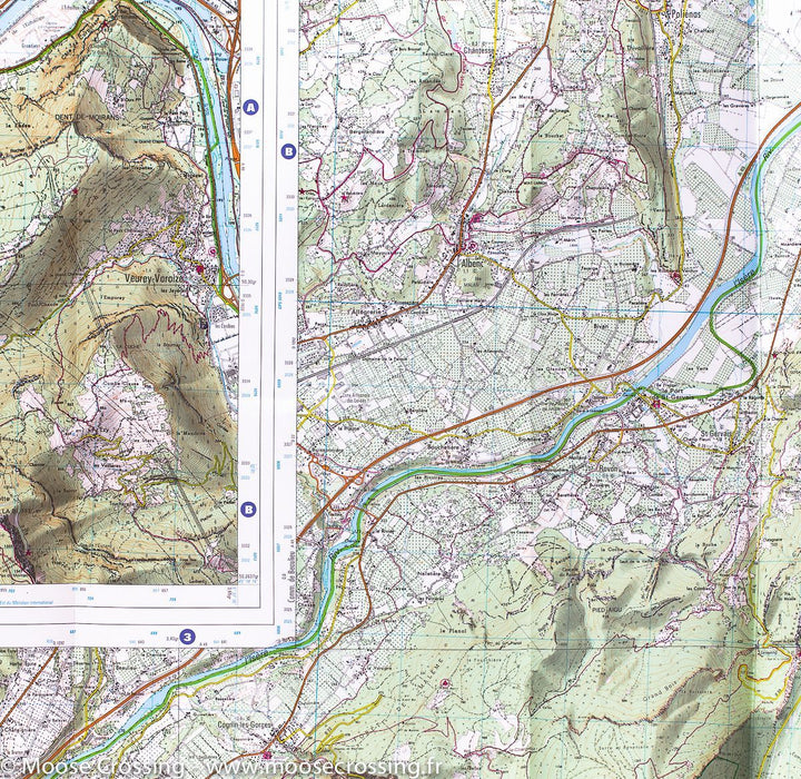 Carte IGN TOP 25 n° 3235 OT - Autrans & Gorges de la Bourne (PNR du Vercors, Alpes) - La Compagnie des Cartes