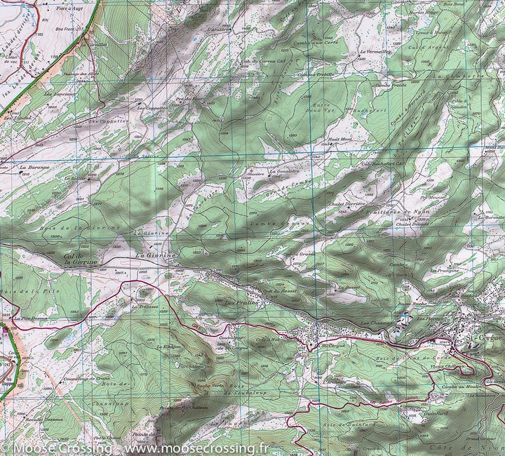Carte IGN TOP 25 n° 3327 ET - Morez, les Rousses &amp; Col de la Faucille (PNR du Haut Jura) - La Compagnie des Cartes