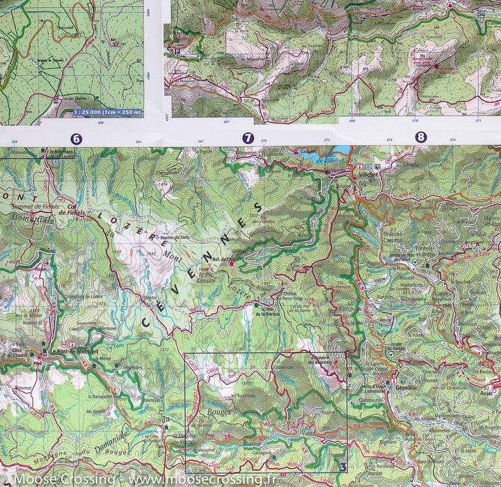 Carte IGN TOP 75 n° 11 - Cévennes et Gorges du Tarn carte pliée IGN 