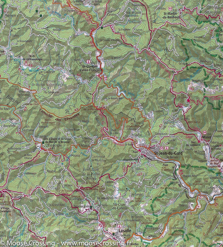 Carte IGN TOP 75 n° 11 - Cévennes et Gorges du Tarn carte pliée IGN 