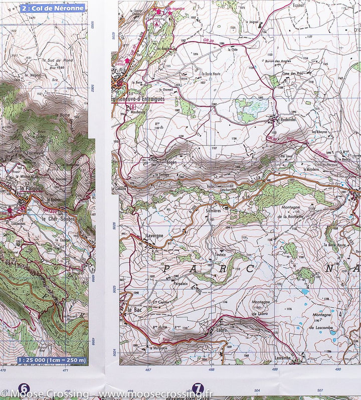 Carte IGN TOP 75 n° 16 - Cézallier et Monts du Cantal (Massif Central) carte pliée IGN 