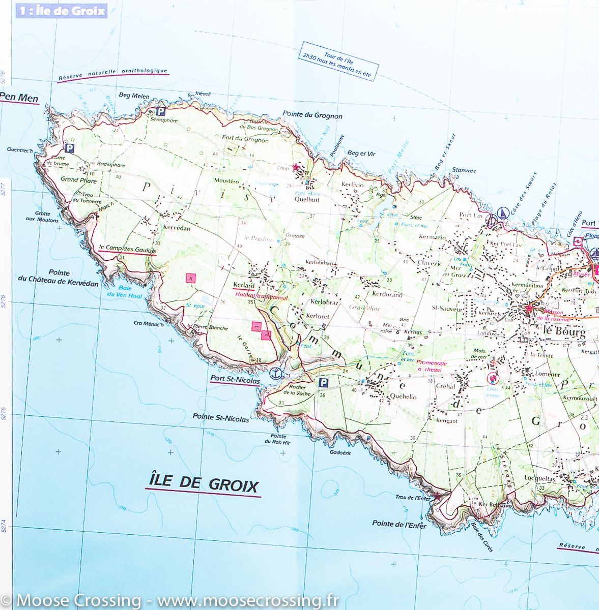 Carte TOP 75 n° 17 - Golfe du Morbihan (Bretagne) | IGN carte de randonnée IGN