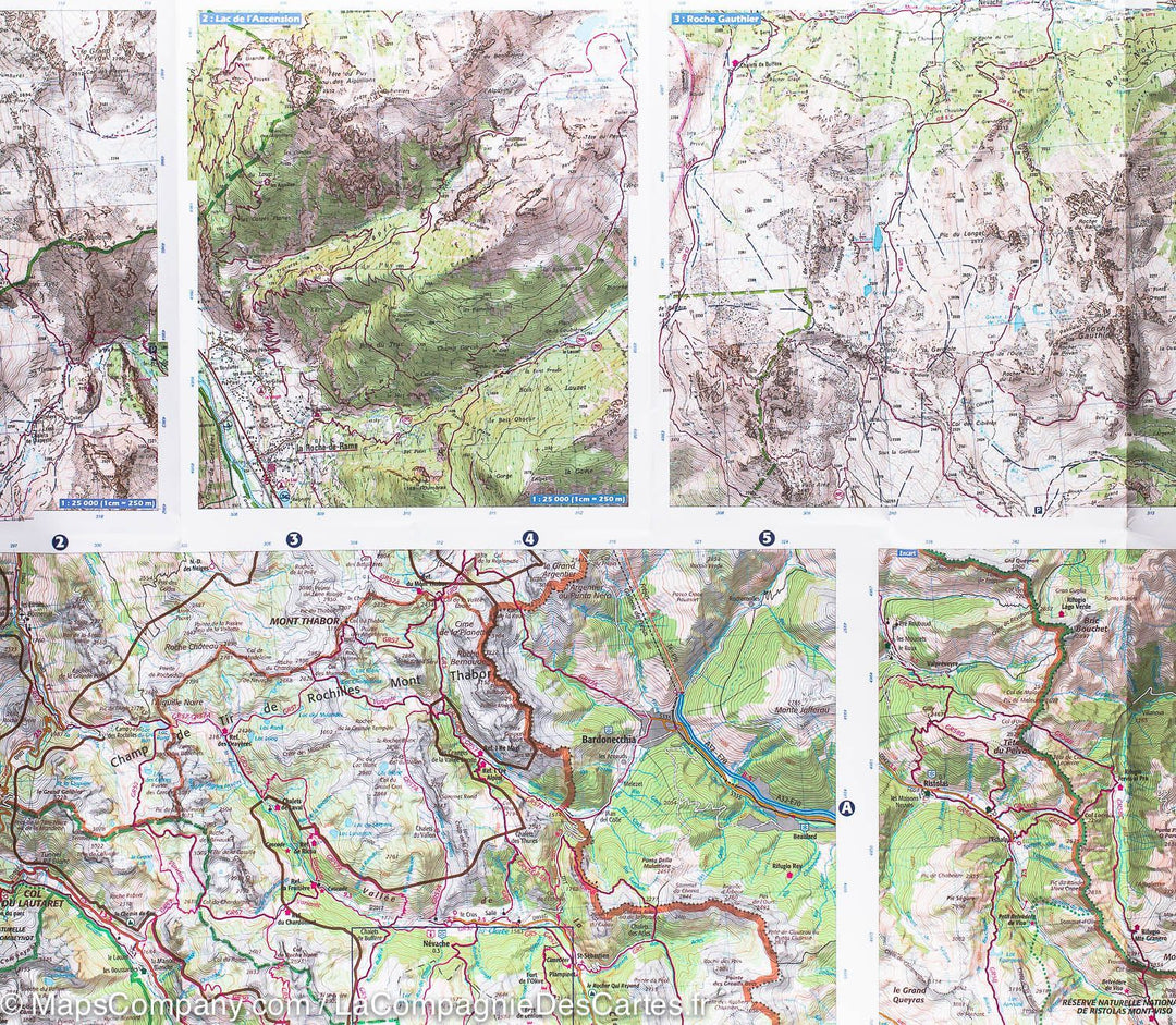 Carte IGN TOP 75 n° 5 - Briançonnais & Queyras (Alpes) carte pliée IGN 
