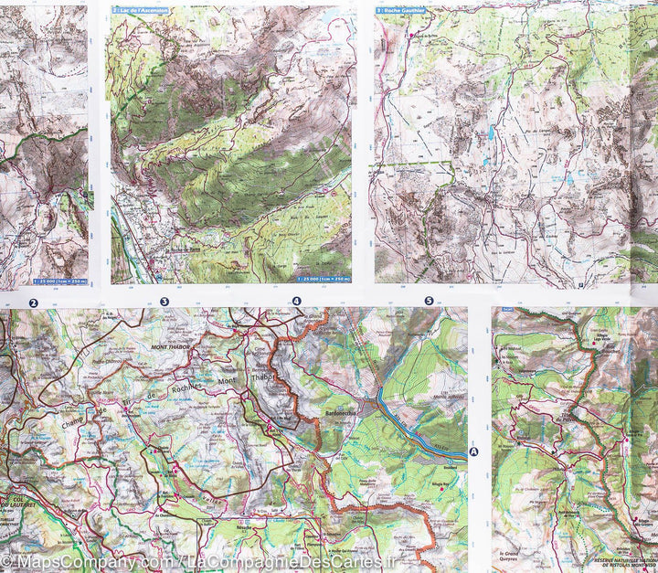 Carte IGN TOP 75 n° 5 - Briançonnais & Queyras (Alpes) carte pliée IGN 