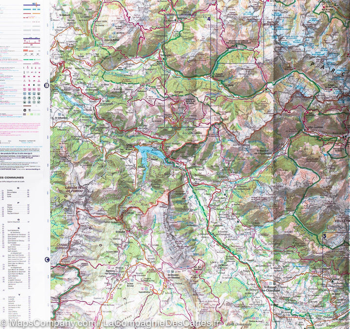 Carte IGN TOP 75 n° 6 - Oisans, Champsaur et Massif des Ecrins (Alpes) carte pliée IGN 