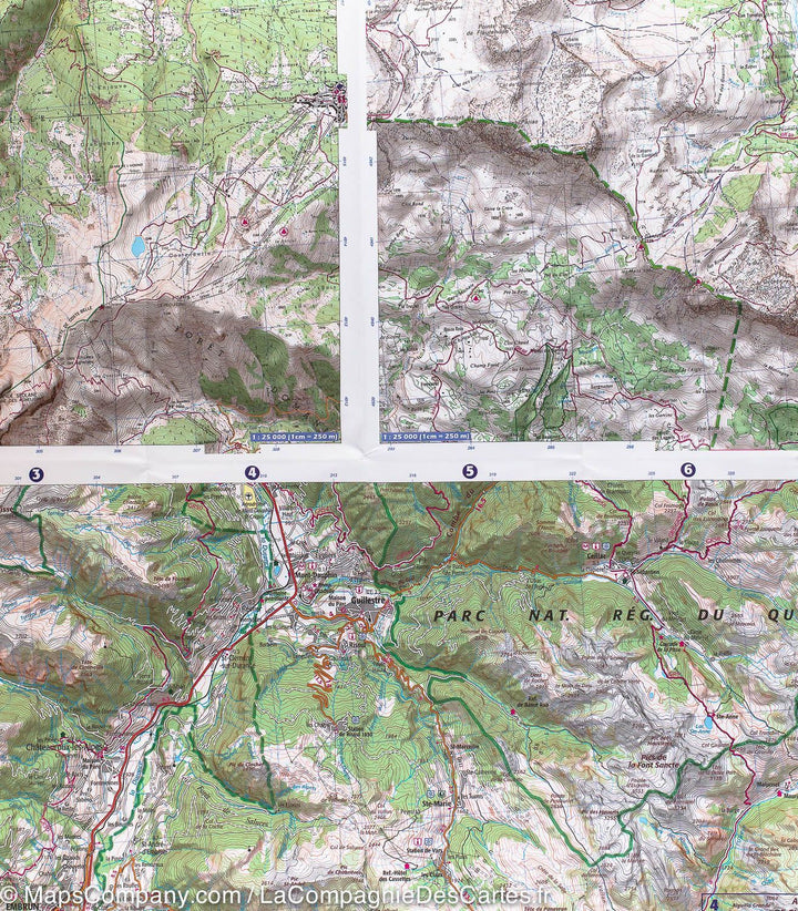 Carte IGN TOP 75 n° 8 - Ubaye, Val d'Allos & lac de Serre-Ponçon (Alpes) carte pliée IGN 
