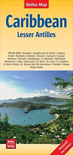 Carte imperméable - Petites Antilles | Nelles Map carte routière Nelles Verlag