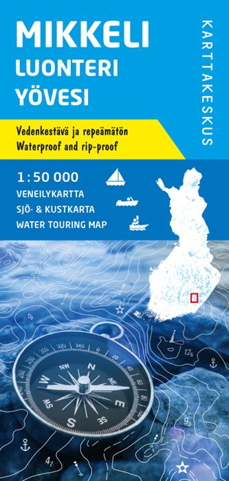 Carte marine n° 13 - Mikkeli Luonteri Yövesi (Finlande) | Karttakeskus carte routière Karttakeskus Default Title