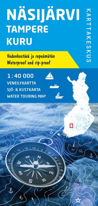Carte marine n° 14 - Näsijärvi Tampere Kuru (Finlande) | Karttakeskus carte routière Karttakeskus Default Title