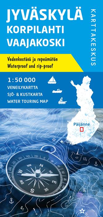 Carte marine n° 6 - Jyväskylä Korpilahti Vaajakoski (Finlande) | Karttakeskus carte routière Karttakeskus Default Title