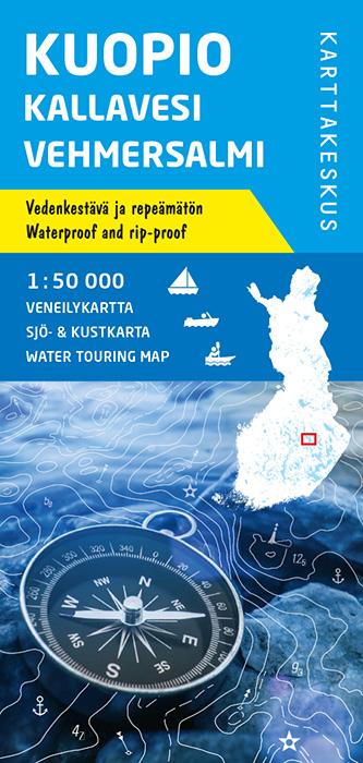 Carte marine n° 9 - Kuopio Kallavesi Vehmersalmi (Finlande) | Karttakeskus carte routière Karttakeskus Default Title