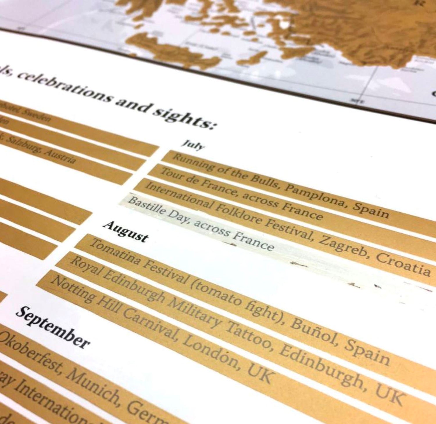 Carte murale à gratter (en anglais) - Europe - 85 x 60 cm | Maps International carte murale roulée (en tube) Maps International