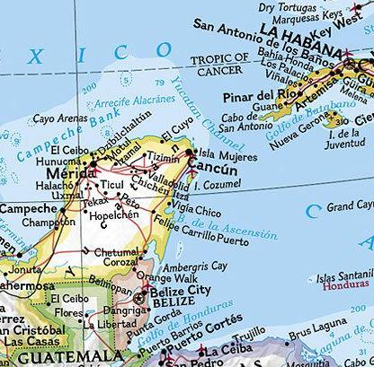 Carte murale (en anglais) - Amérique du Nord - 60 x 77 cm | National Geographic carte murale roulée (en tube) National Geographic