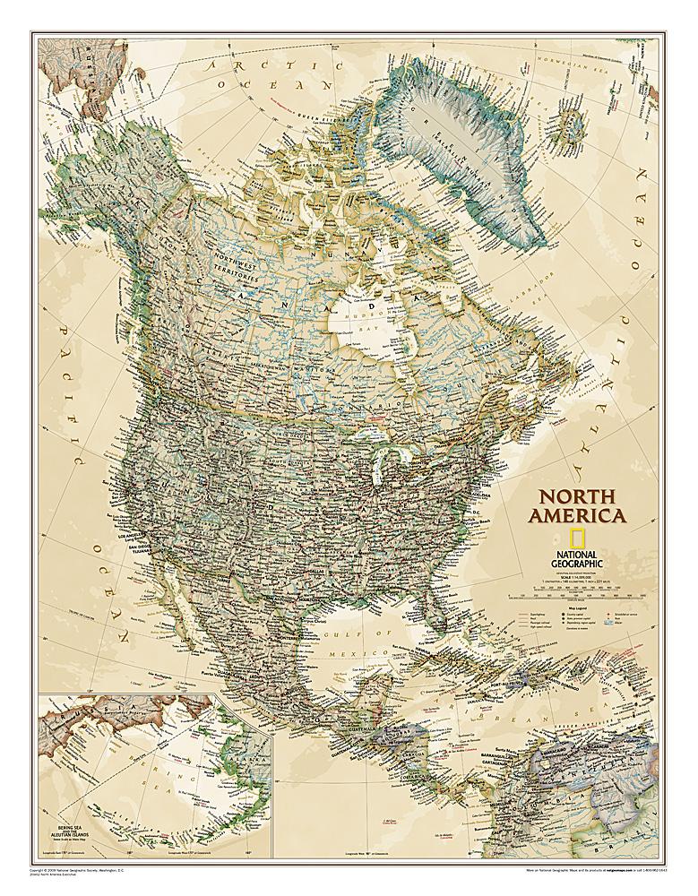 North America Wall Maps | Map Posters & Large Formats – Cartovia