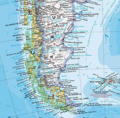 Carte murale (en anglais) - Amérique du Sud | National Geographic carte murale petit tube National Geographic 