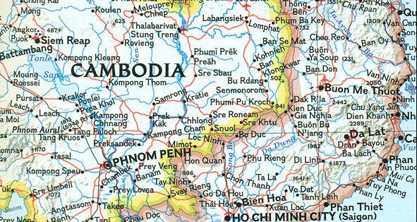 Carte murale (en anglais) - Asie du Sud-Est (politique) - 96 x 81 cm | National Geographic carte murale roulée (en tube) National Geographic