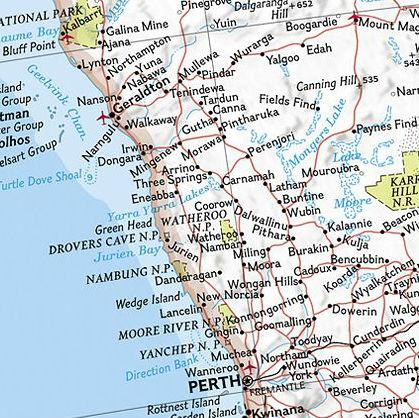 Carte murale (en anglais) - Australie | National Geographic carte murale petit tube National Geographic 