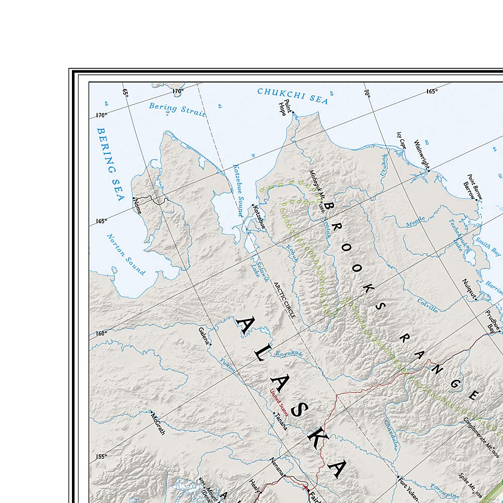 Carte murale (en anglais) - Canada - 97 x 82 cm | National Geographic carte murale roulée (en tube) National Geographic