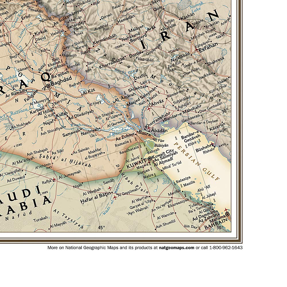 Carte murale (en anglais) - Europe politique, style antique, grand format - 116 x 90 cm | National Geographic carte murale petit tube National Geographic 