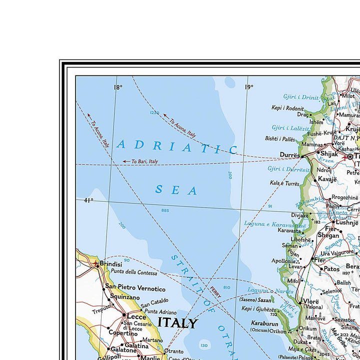 Carte murale (en anglais) - Grèce - 77 x 60 cm | National Geographic carte murale petit tube National Geographic 