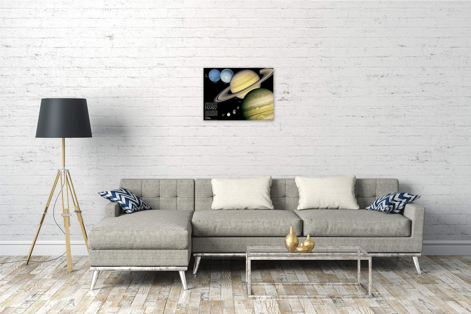 Carte murale (en anglais) - Le système solaire - 62 x 47 cm | National Geographic carte murale roulée (en tube) National Geographic