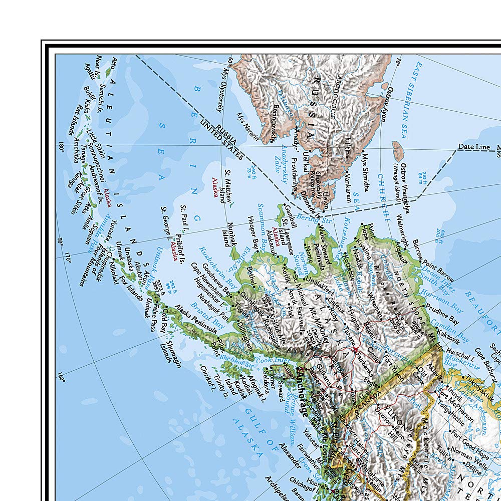 Carte murale (en anglais) - Les Amériques - 60 x 94 cm | National Geographic carte murale petit tube National Geographic 