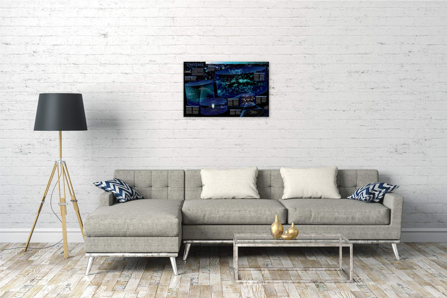 Carte murale (en anglais) - L'Univers - 79 x 51 cm | National Geographic carte murale roulée (en tube) National Geographic