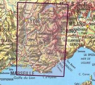 Carte murale en relief - Alpes & Vallée du Rhône | IGN carte relief grande dimension IGN 