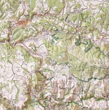 Carte murale en relief - Cévennes, Gorges du Tarn et de l'Ardèche - 80 x 113 cm | IGN carte en relief IGN