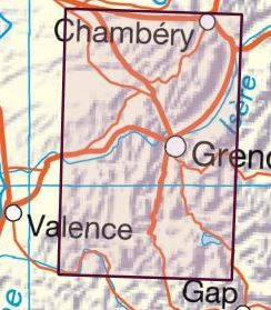 Carte murale en relief - Chartreuse & Vercors - 80 x 113 cm | IGN carte en relief IGN