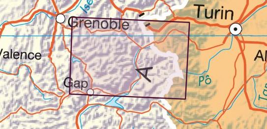 Carte murale en relief - Écrins & Queyras - 113 x 80 cm | IGN carte en relief IGN