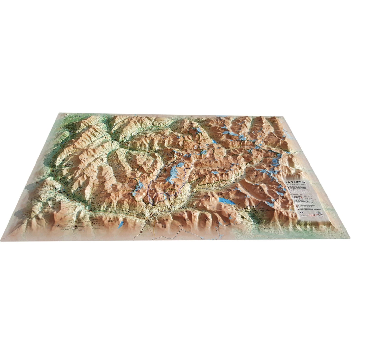 Carte murale en relief - La Vanoise - 61 cm x 41 cm | 3D Map carte en relief 3D Map Default Title