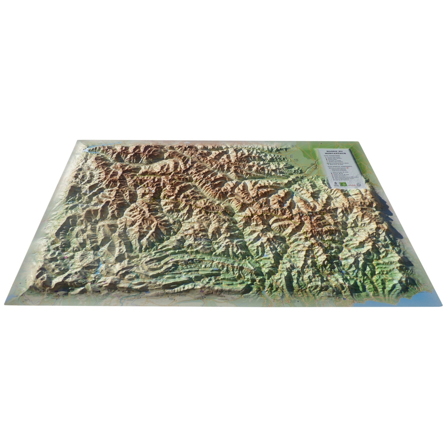 Carte murale en relief - Mercantour - 61 cm x 41 cm | 3D Map carte en relief 3D Map Default Title