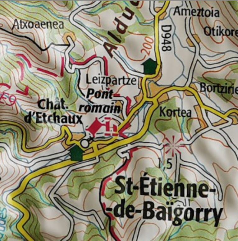 Carte murale en relief - Pays Basque - 113 x 80 cm | IGN carte en relief IGN