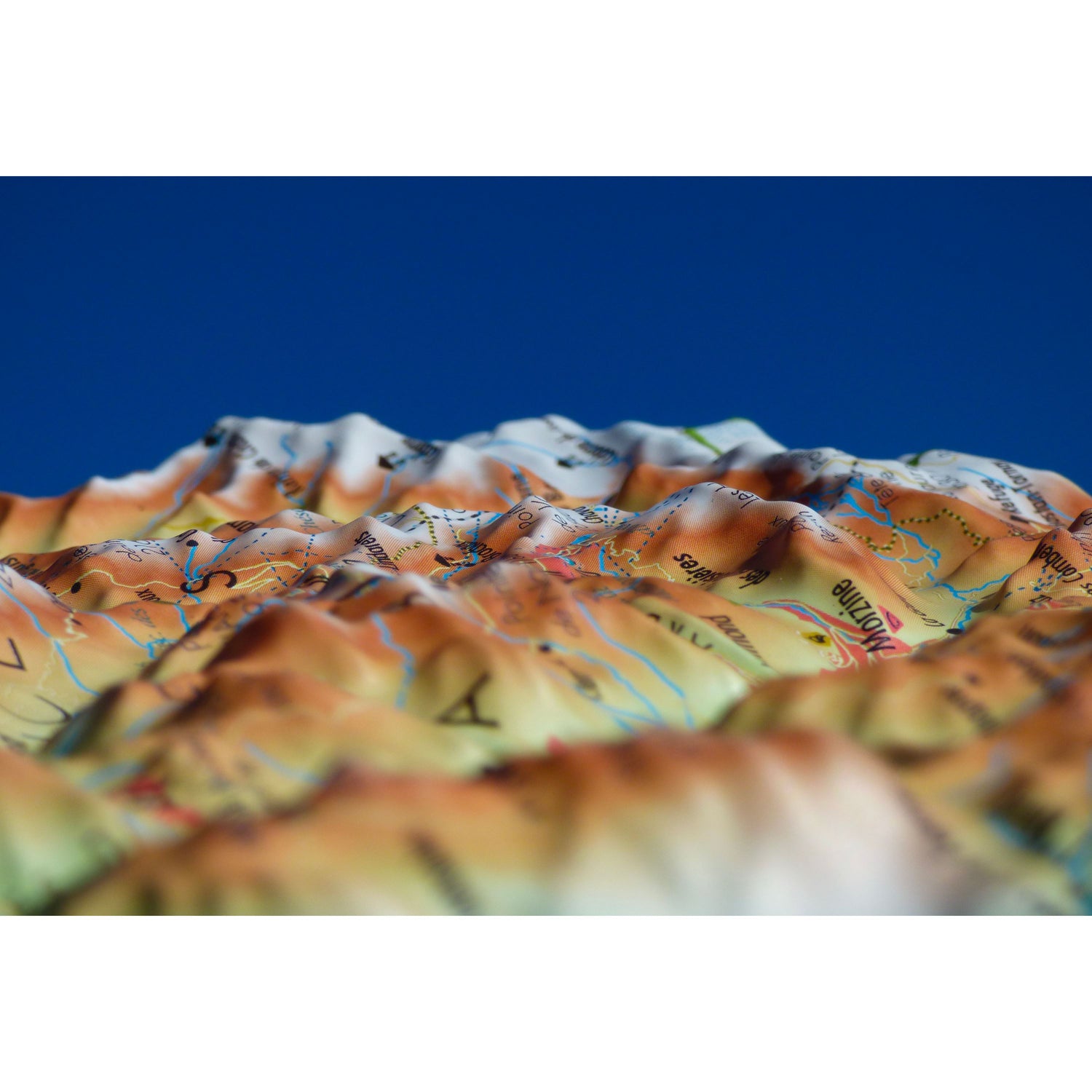 Carte murale en relief - Portes du Soleil (Chablais) - 29,5 x 19,5 cm | 3D Map carte en relief 3D Map