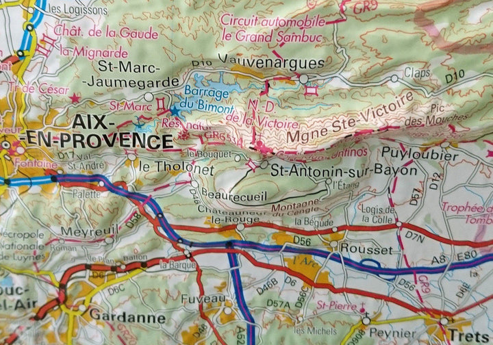 Carte murale en relief - Provence | IGN - La Compagnie des Cartes