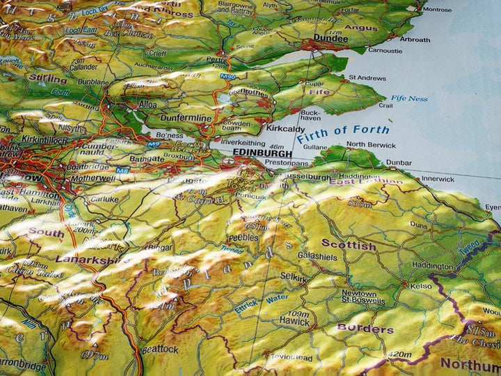 Carte murale en relief - Royaume Uni (en anglais) - 77 x 57 cm | Georelief carte relief Georelief 