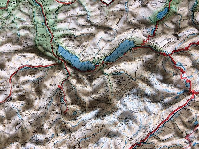Carte murale en relief - Suisse - 82 x 68 cm | Kümmerly & Frey carte relief Kümmerly & Frey 