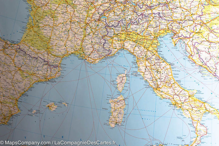 Carte murale - Europe Physique - 169,5 x 121 cm | Freytag & Berndt carte murale grand tube Freytag & Berndt 