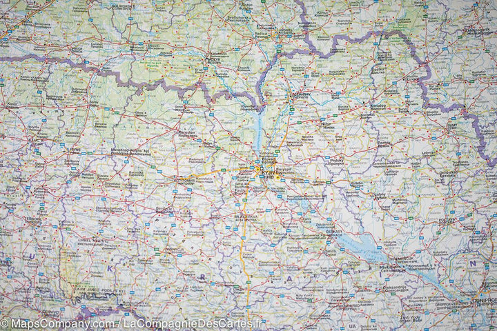 Carte murale (papier) - Europe de l’Est, Russie & CEI - 140 x 100 cm | Freytag & Berndt carte murale petit tube Freytag & Berndt 
