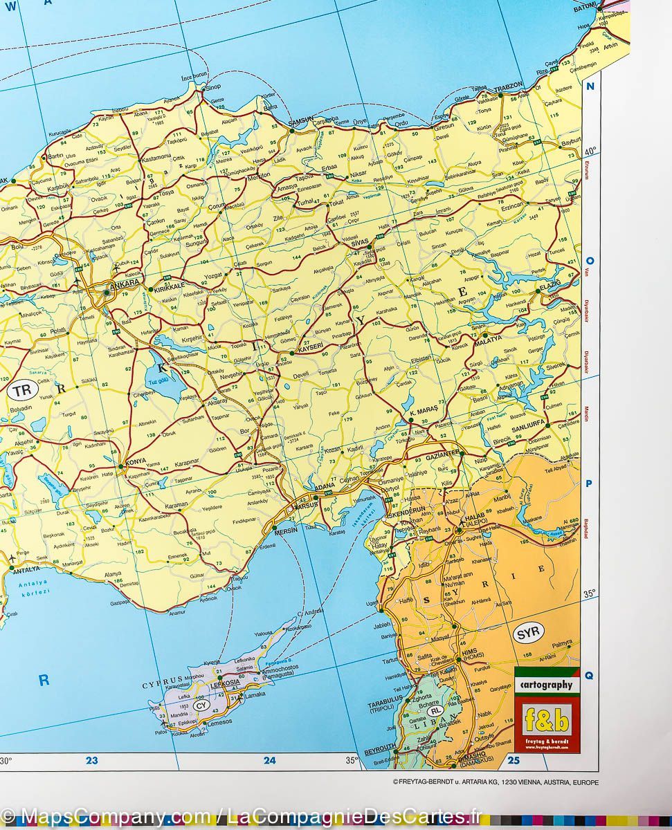 Carte murale (papier) - Europe politique - 126 x 90 cm | Freytag & Berndt carte murale grand tube Freytag & Berndt 