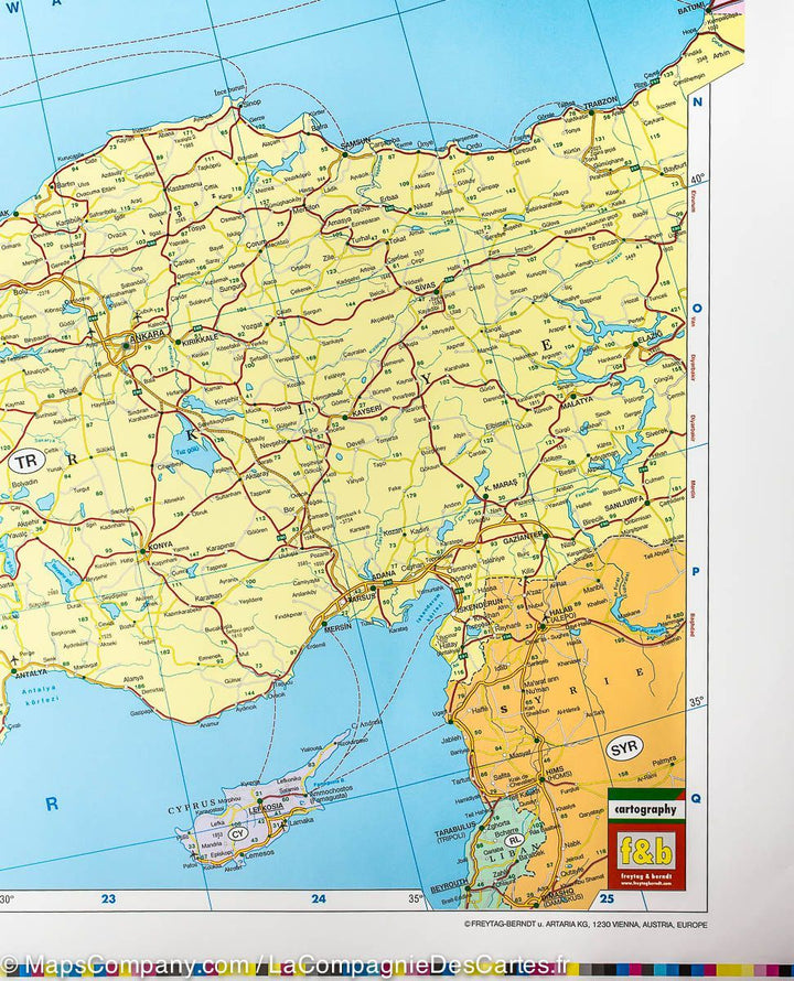 Carte murale (papier) - Europe politique - 126 x 90 cm | Freytag & Berndt carte murale grand tube Freytag & Berndt 