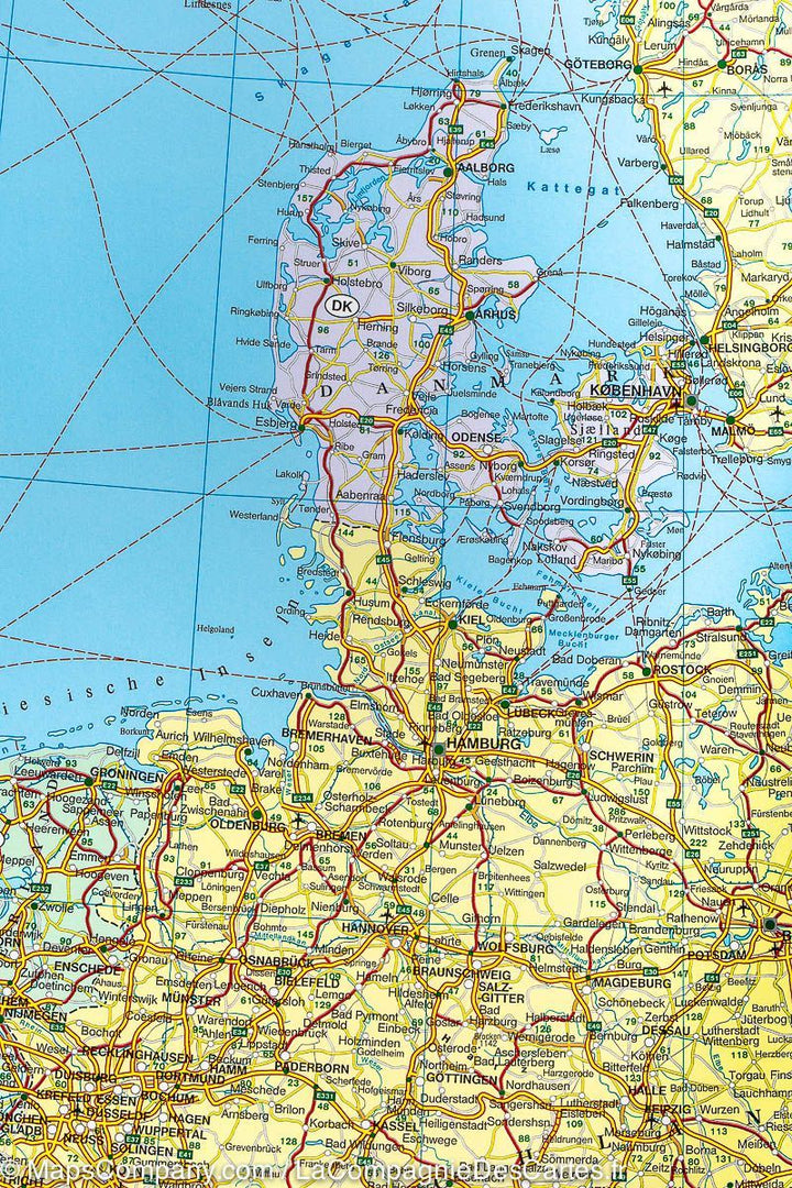 Carte murale (papier) - Europe politique - 126 x 90 cm | Freytag & Berndt carte murale grand tube Freytag & Berndt 