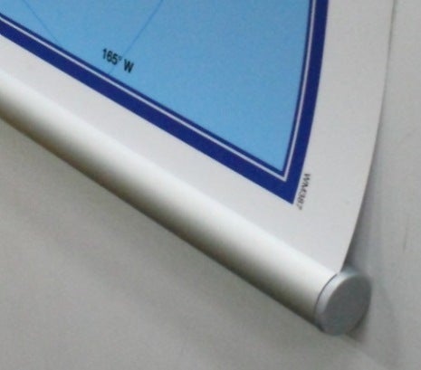 Carte murale plastifiée avec profilés aluminium - Europe politique (en anglais) - 165 x 120 cm | Maps International carte murale roulée (en tube) Maps International