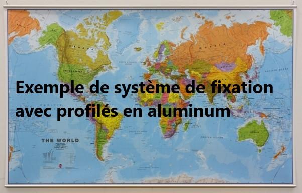 Carte murale plastifiée avec profilés aluminium - Monde politique centré sur le Pacifique (en anglais) - 1/30M (136 x 100 cm) | Maps International carte murale roulée (en tube) Maps International