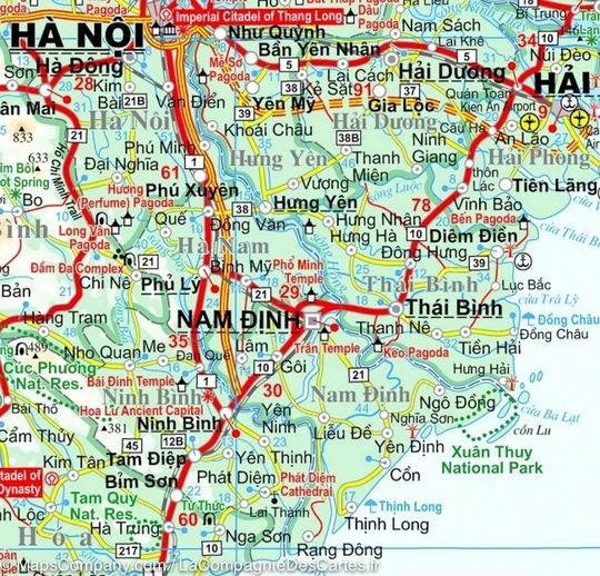 Carte murale plastifiée - Vietnam, Laos, Cambodge (géographique) | Gizi Map carte murale grand tube Gizi Map 