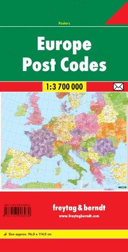 Carte pliée - Europe (code postaux) | Freytag & Berndt carte routière Freytag & Berndt