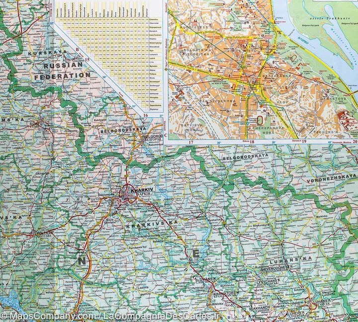 Carte murale - Ukraine & Moldavie (géographique) | Gizi Map carte murale grand tube Gizi Map 