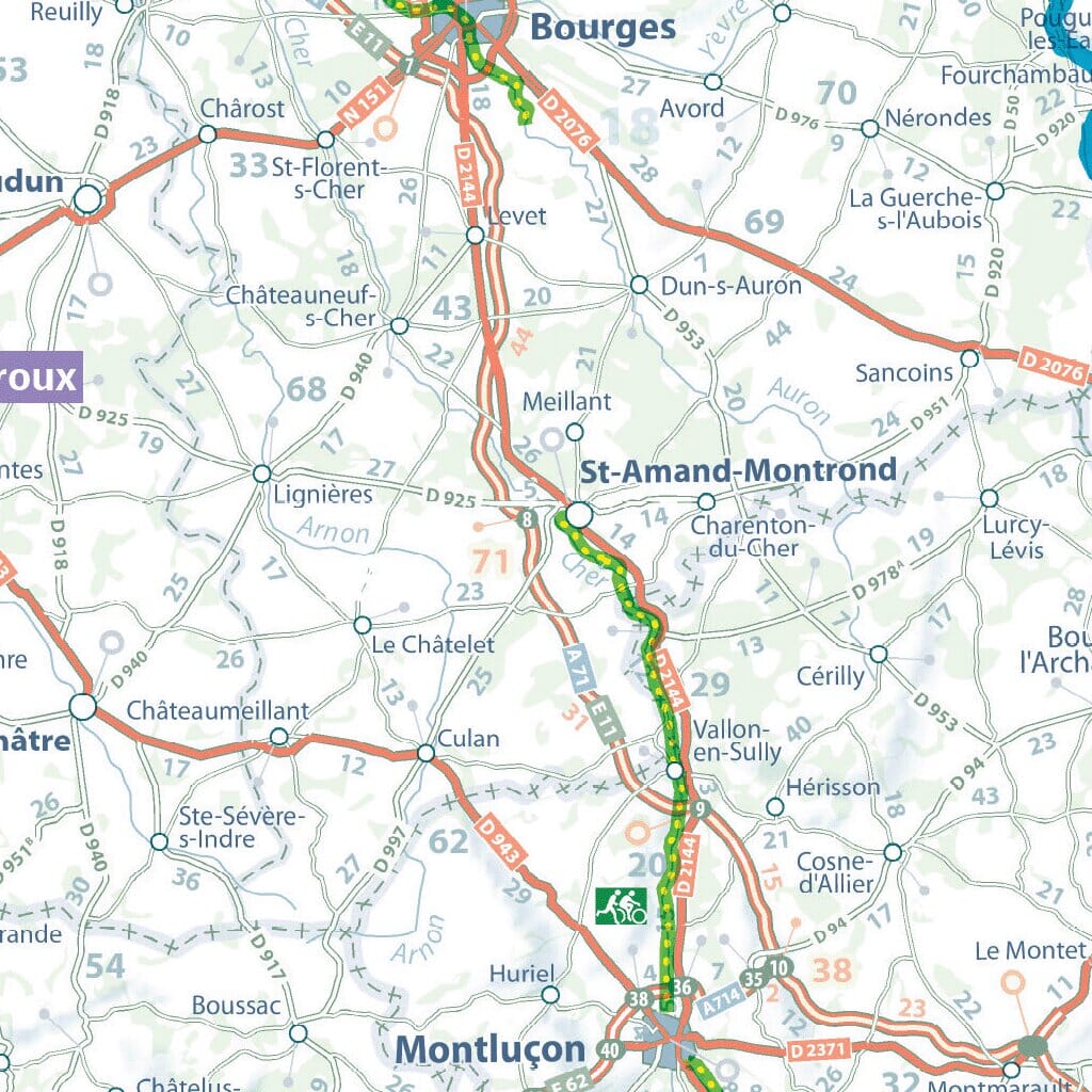 Carte n° 767 - France : itinéraires à vélo | Michelin carte cycliste Michelin